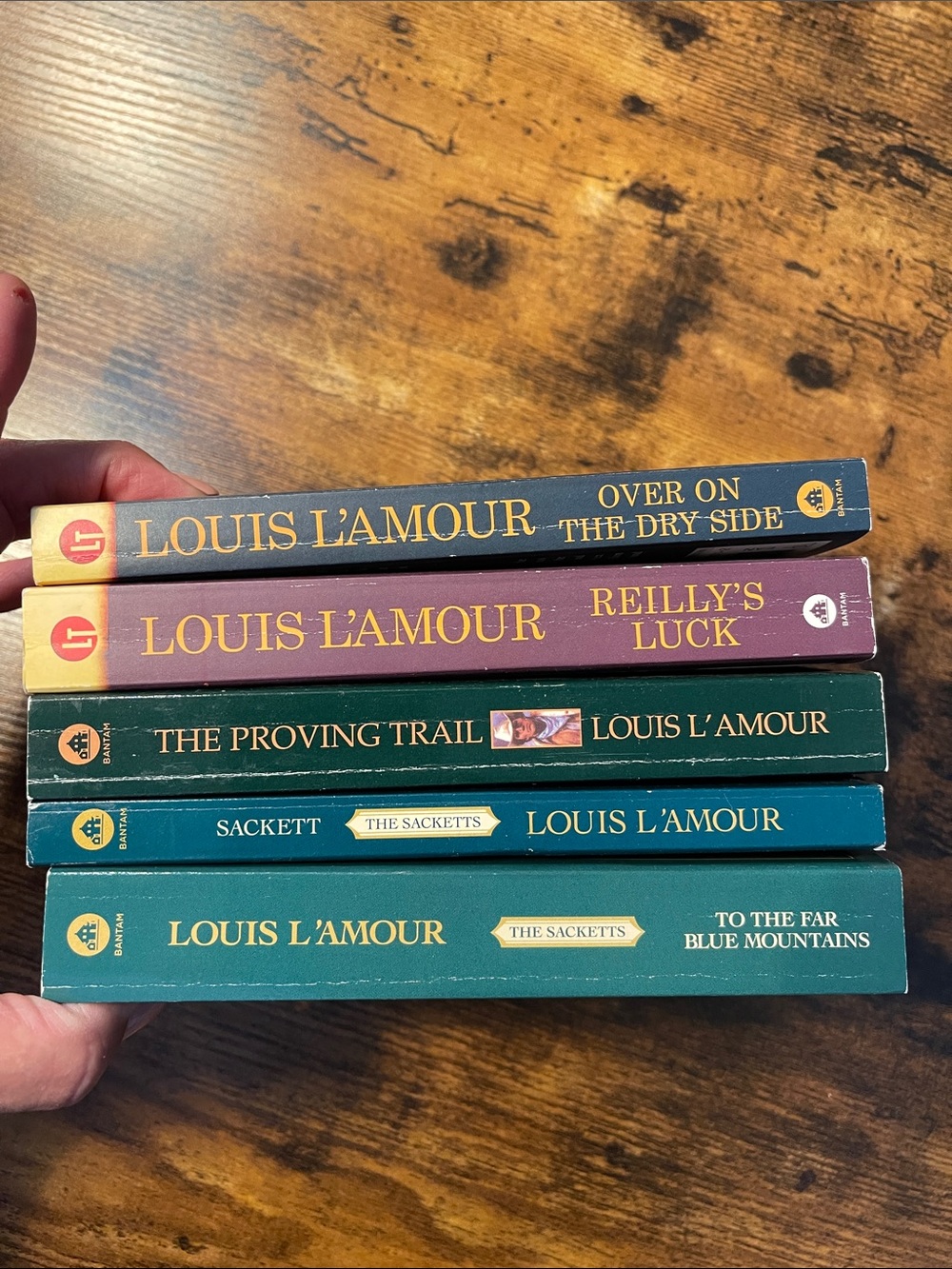 L'Amour Classic Paperback Book Set - Assorted Spine Colors